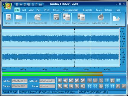 Audio editor gold - мультимедіа, аудіоредактор
