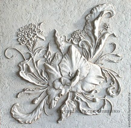 Bas-relief - a virág - saját kezűleg