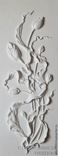 Bas-relief - a virág - saját kezűleg