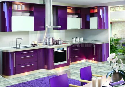 Біло-фіолетова кухня (42 фото), дизайн своїми руками інструкція, фото і відео-уроки, ціна
