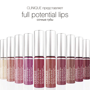 Блиск для губ clinique full potential lips plump and shine - beauty club