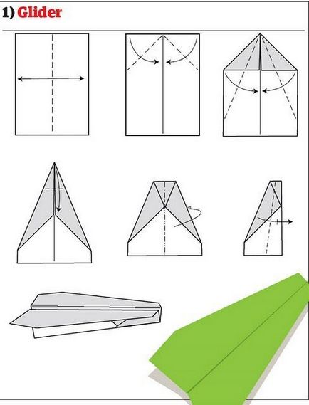 Паперовий літачок різними способами