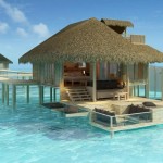 Stilul unui bungalou la domiciliu, fotografie interioară, motive tropicale în design