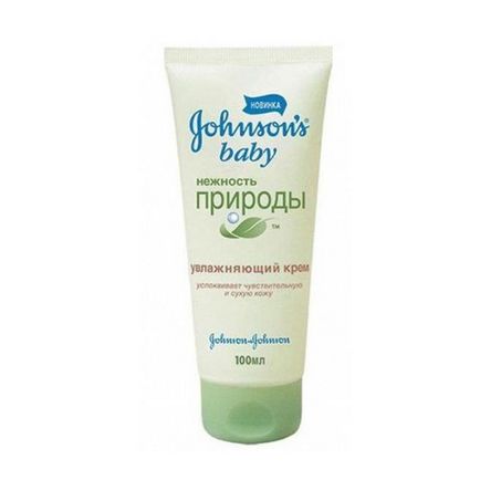Crema pentru copii - sensibilitatea naturii - de la bebelușul lui Johnson, analiza compoziției și analizei produselor cosmetice pentru copii