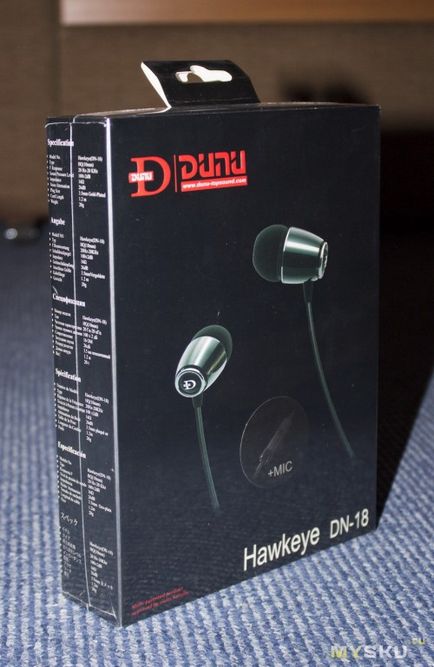Динамічні навушники - гарнітура - dunu dn-18 - hawkeye - in ear monitor earphones