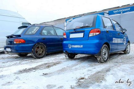 Dinostendar subaru impreza wrx împotriva uzdaewoo matiz - experiență operațională