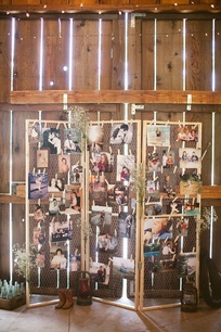 Фотографії в весільному декорі