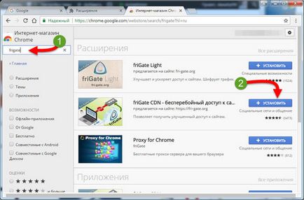 Frigate для google chrome розумний анонимайзер!