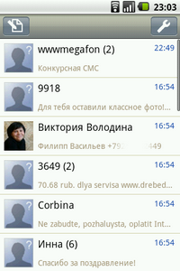 Sms handcent - sms avansat pentru Android