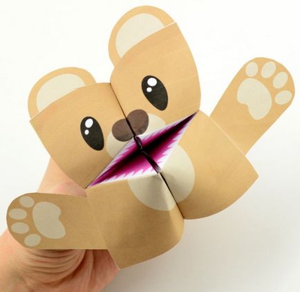 Jucarii-kusaki origami rechin și urs