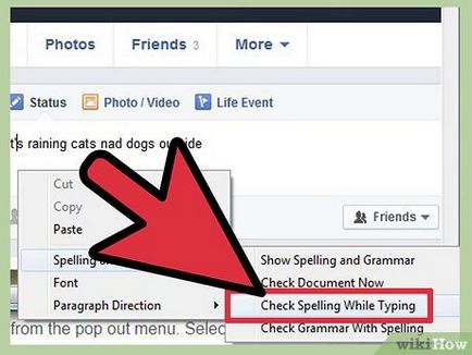 Cum se adaugă o verificare a ortografiei pe Facebook