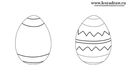 Cum de a desena un ou de Paște - desene de lecție - util pe artsphera