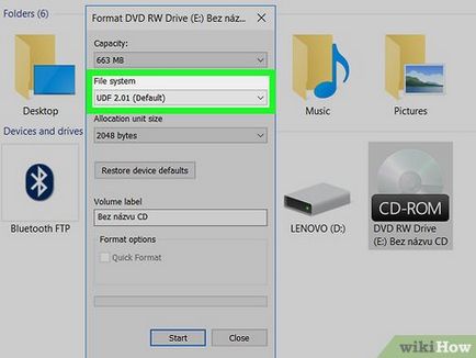 Cum se formatează cd