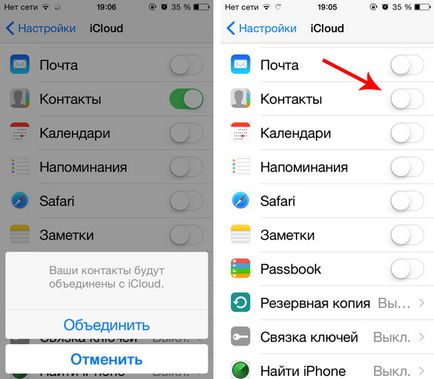 Hogyan át névjegyeket iPhone az Android telefont