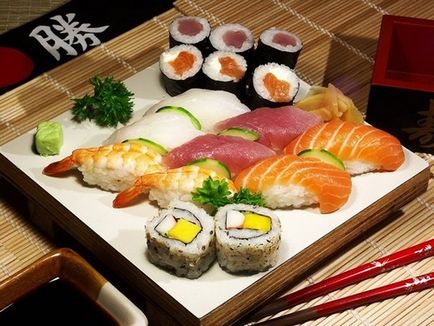 Cum să serviți sushi la masă la 8 mai 2014 - o vedere din interior