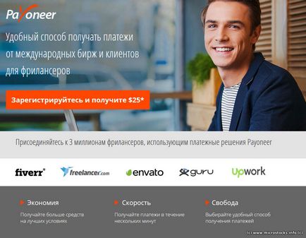 Як зареєструвати аккаунт в платіжній системі payoneer, отримати карту і $ 25 в подарунок - 13 червень