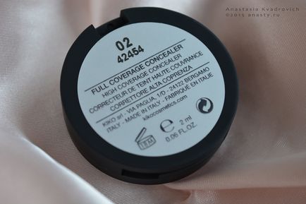 Kiko acoperire completă concealer 02 naturale