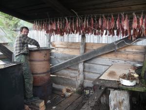 Smokehouse füstölt hal fajok, olaj lámpák meleg és hideg füstölt, recepteket és tippeket