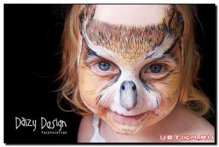 Kiscicák, kölykök és a tigris kölykeit, egy csodálatos munkát a gyermekek body art Christy Lewis