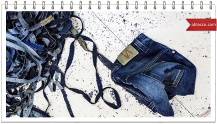 Килимок зі старих джинсів, майстер клас, oblacco