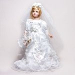 Doll Porcelain Mireasa Peggy - Colectia de papusi din portelan - Magazin online de cadouri
