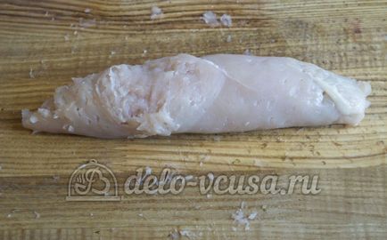 Carne de pui cu usturoi pas cu pas (9 poze)