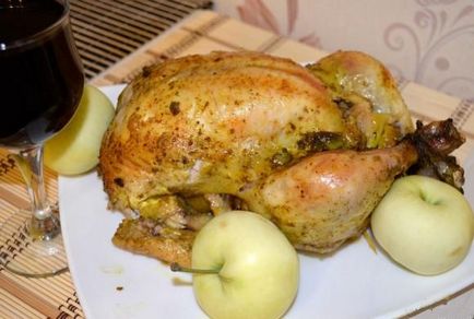 Csirke almával a csomagban, finom blog - egyszerű receptek fotókkal
