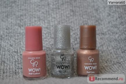 Лак для нігтів golden rose wow! Nail lacquer - «малятка-відмінники golden rose wow! Відтінки №14, 46