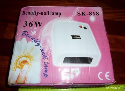 Лампа для нарощування нігтів sk-818 - 36w uv lamp nail art gel curing tube light dryer (2-round-pin