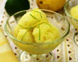 Sorbet de lămâie