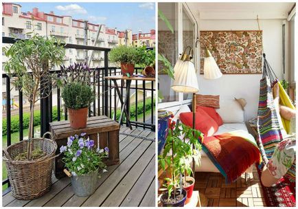 Cele mai bune idei pentru decorarea unui balcon și a unei loggii