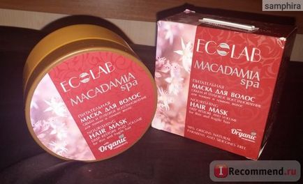 Маска для волосся ecolab macadamia spa поживна - «звичайна маска для волосся», відгуки покупців