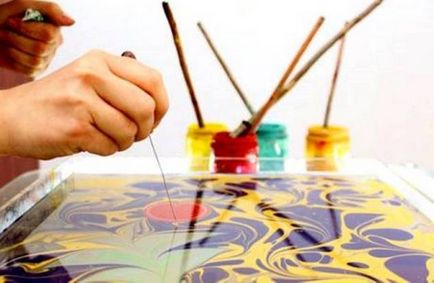 Mester osztályban a technikát az ősi török művészet - egy mágikus Ebru (master class) Mester osztályban a technikát az ősi török művészet - egy mágikus Ebru