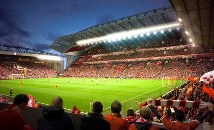 A hatalmi gazdáik - a stadion, „Anfield Road” Liverpool