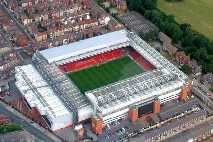 A hatalmi gazdáik - a stadion, „Anfield Road” Liverpool