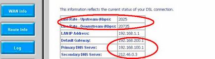 Beállítás dsl-2540u csatlakozni ISP «Infoline”