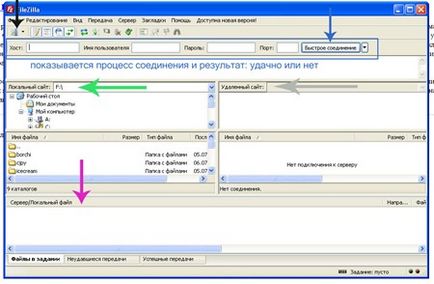 Configurarea clientului ftp filezilla