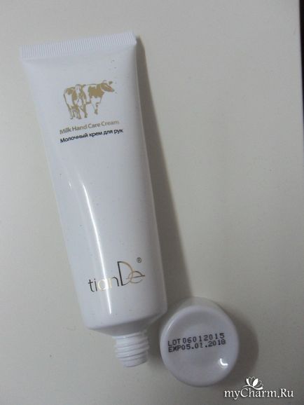 Ніжний крем для рук - tiande milk hand care cream