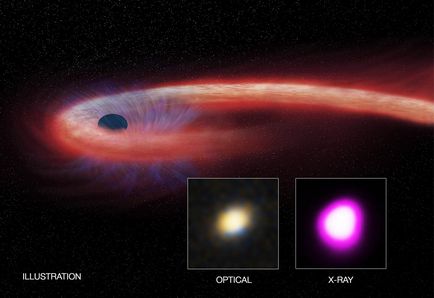 A fost descoperită o gaură neagră distrugând steaua pentru o perioadă lungă de timp