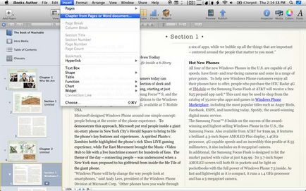 Áttekintés alma iBooks szerző (a könyv) Áttekintés alma iBooks szerző