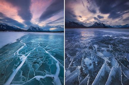 Aproximativ 20 de fotografii uimitoare ale lacurilor înghețate, iazurilor și oceanelor, ca și cum ar ieși dintr-un altul