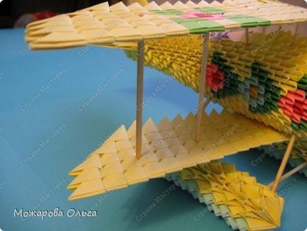 Schema de avion Origami, progresul progresiv al lucrărilor foto și video