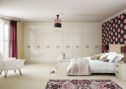 Jellemzők szekrény elhelyezése a szobában, luxus és kényelem