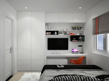 Jellemzők szekrény elhelyezése a szobában, luxus és kényelem
