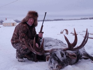 Vadászat elk télen a megközelítés és Skrad