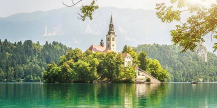 Bled, Szlovénia - texte fényképpel (Bled) Bledi-tó, Szlovénia - részletes leírása fotókkal