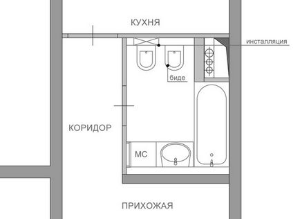 Перепланування тижні 5 варіантів облаштування маленького санвузла