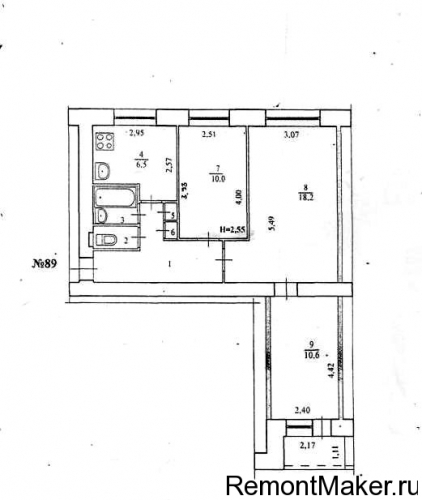 Remodelarea în Brejnevka, repararea apartamentelor - la cheie - în Volgograd