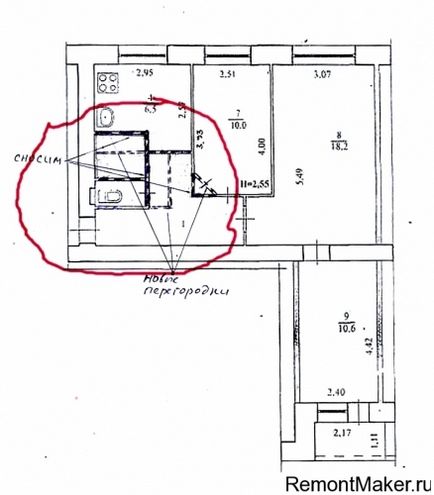 Перепланування в брежневка, ремонт квартир - під ключ - у Волгограді