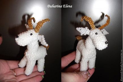 Плетемо козу з бісеру - ярмарок майстрів - ручна робота, handmade
